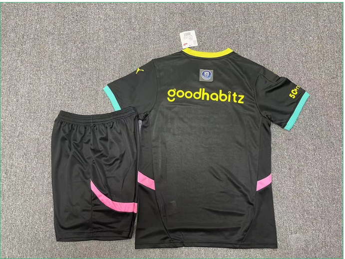 2425 PSV Eindhoven away short-sleeved half-pull training kit player kit set