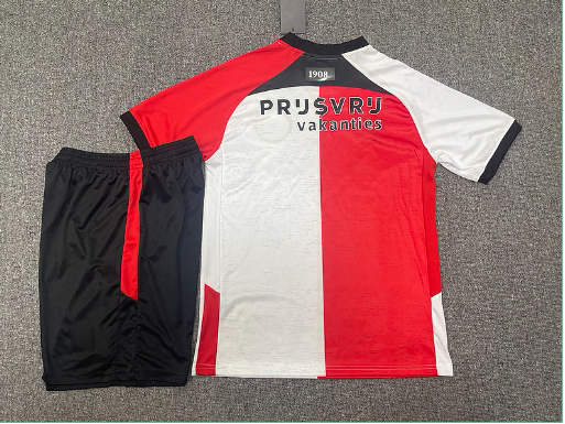 2425 Faye home and away short-sleeved half-pull training kit for players