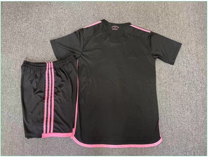 2425 Miami away short-sleeved half-pull training uniform player jersey set