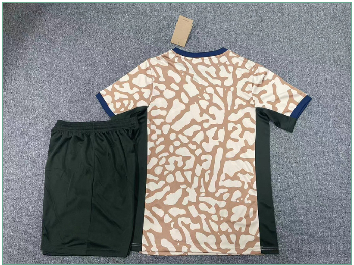 2425 Paris Home and away short-sleeved half-pull training kit for players