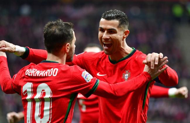 Europa League - Cristiano Ronaldo scored + B post scored Portugal 3-1 Poland[weirushui]