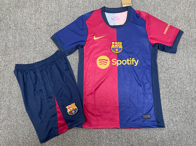 Barca Home Fans Edition Men's quick-drying football kit set comfortable