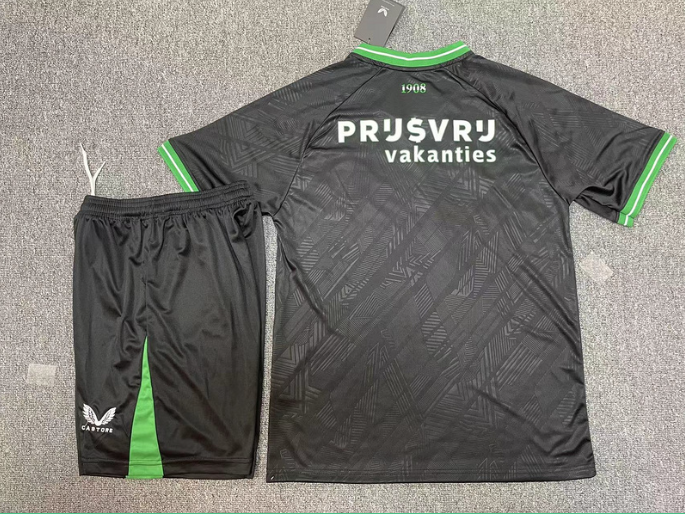 24-25 Feyenoord jerseys Short-sleeved football jerseys Feyenoord away black suit