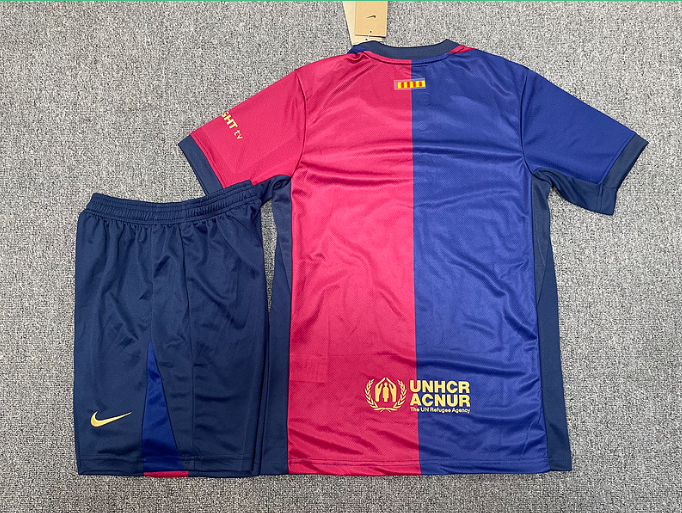 Barca Home Fans Edition Men's quick-drying football kit set comfortable