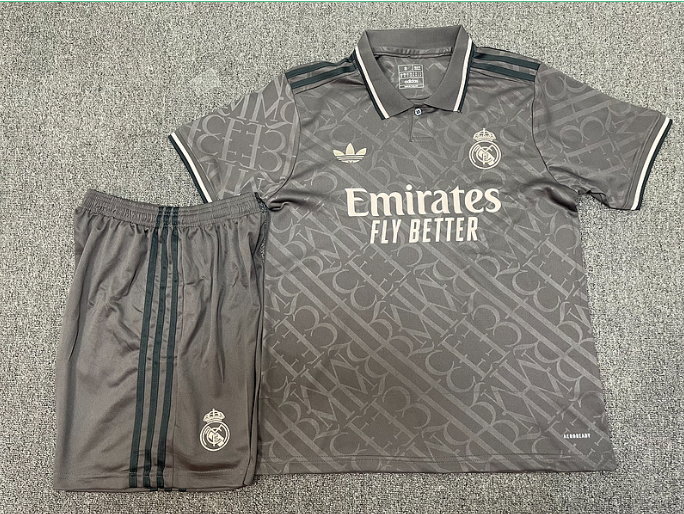 Real Madrid second away shirt 24-25 short-sleeved No. 9 Mbappe football shirt Bellingham Player's edition suit