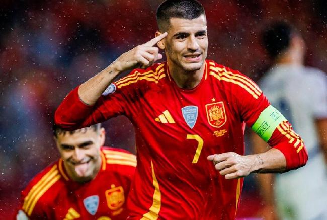 Europa League - Morata missed point + scored Spain 3-0 Serbia[weirushui]