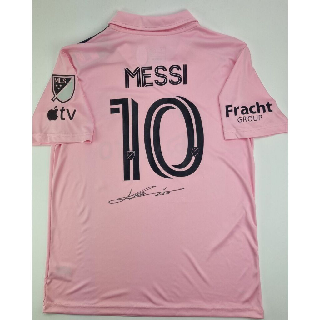 Jersey Messi Inter de Miami 2023 is signed by hand with a certificate authenticate