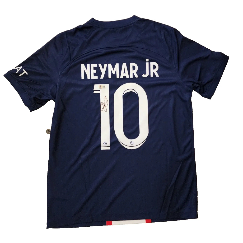 Little Nemal signed 2223 PSG Jersey Brazilian Car Beckett BAS Witness