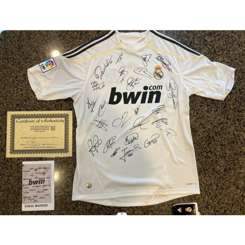Royal Madrid Signed Jersey200910race Season
