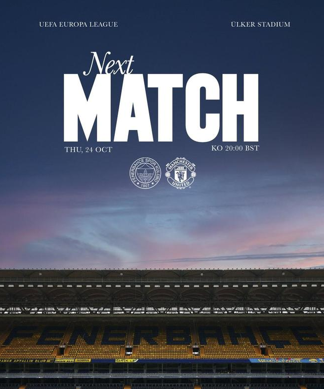 Manchester United release warm-up poster for Fenerbahçe: Istanbul is calling(danyu)