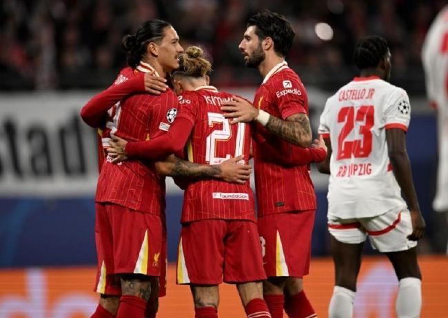 Champions League - Salah assists Nunez to win Liverpool 1-0 Leipzig[weirushui]