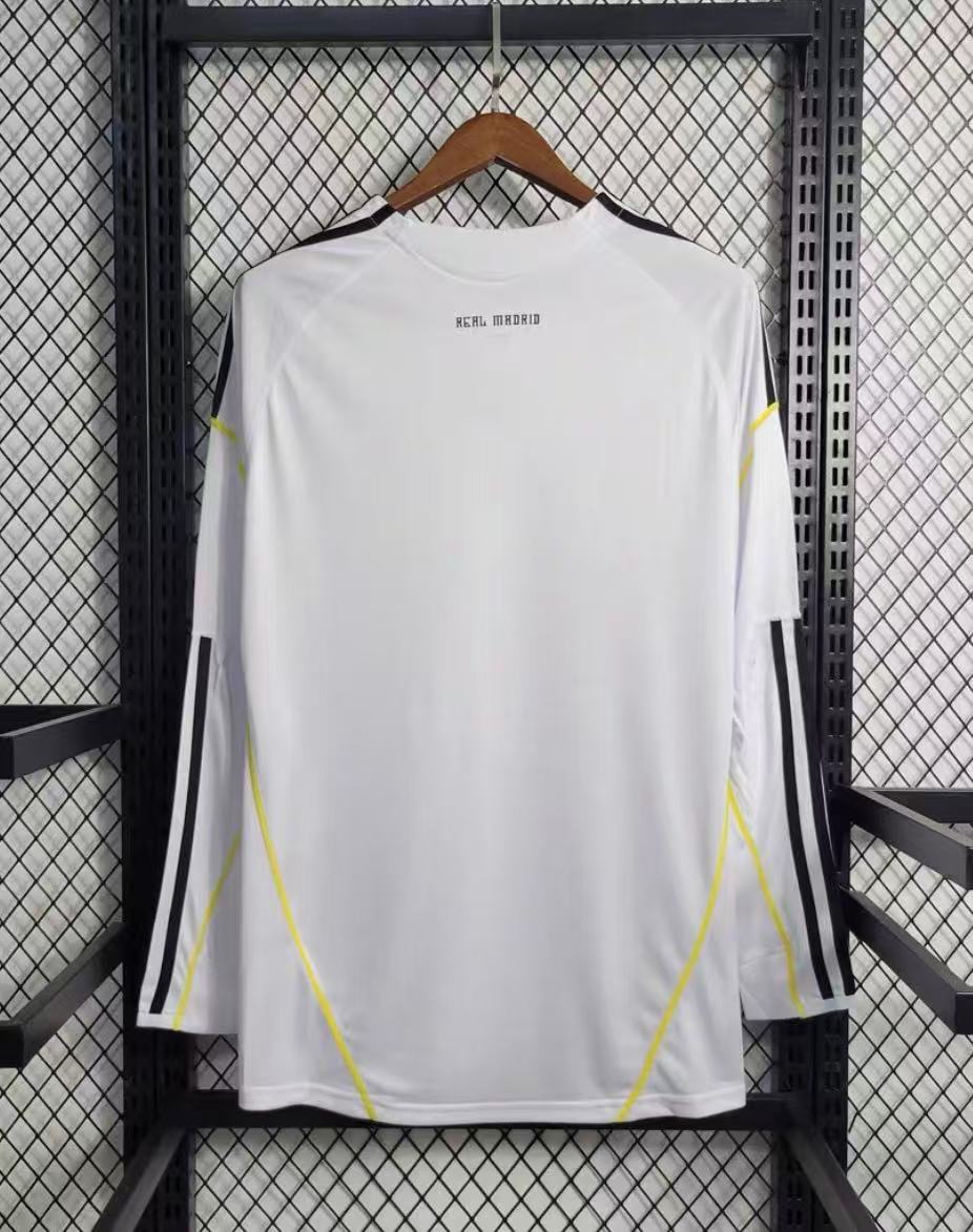 0910 Real Madrid home Champions League edition retro jersey No. 9 Ronaldo long and short sleeve football shirt 8 Kaka No. 7 Raul custom number