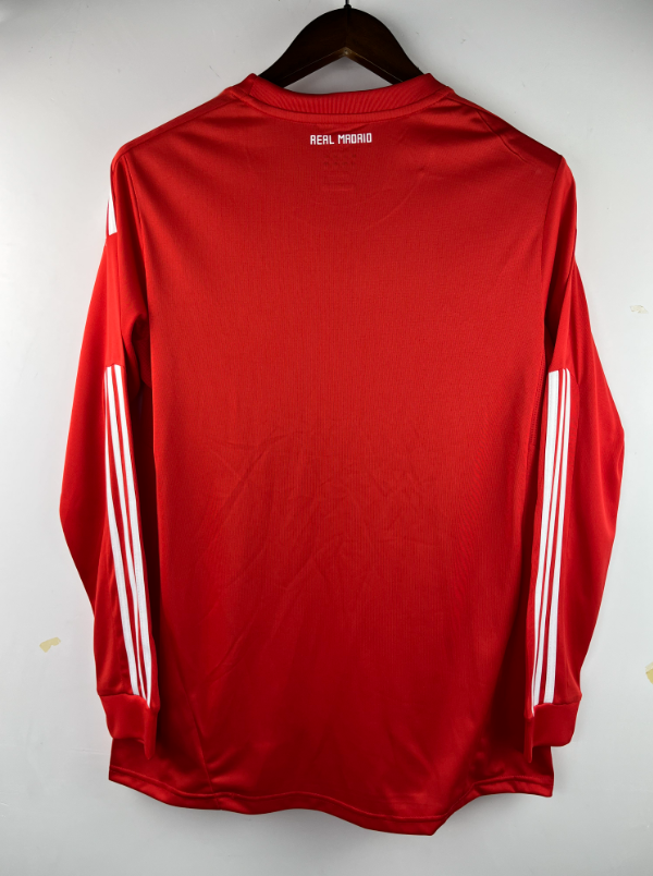 Real throwback jersey 1112 red two away short-sleeved football clothes long-sleeved Champions League version No. 7 C Rokaka custom