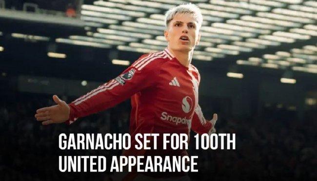 Ganacho marked the 100th appearance of his Manchester United career with 20 goals and 13 assists in 99 games[weirushui]