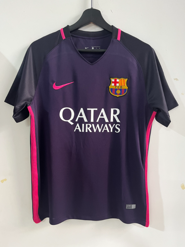 16-17 La Liga Barca away retro version jersey No. 6 Harvey No. 10 Messi short-sleeved football jersey