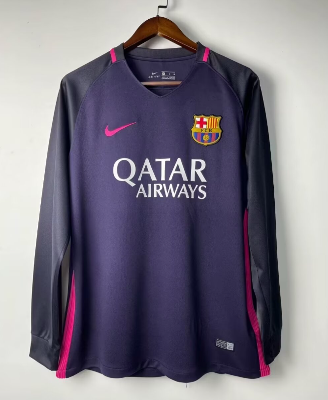 16-17 Barca away shirt Messi No. 10 Champions League Neymar 11 long sleeve Barcelona football shirt