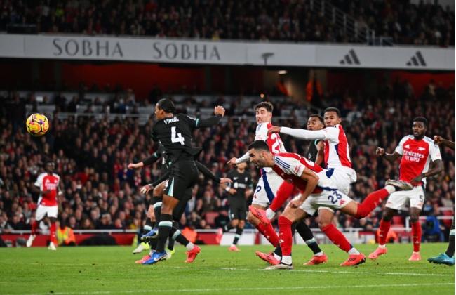 Premier League - Salah scores Merino's debut goal for Arsenal 2-2 Liverpool[weirushui]