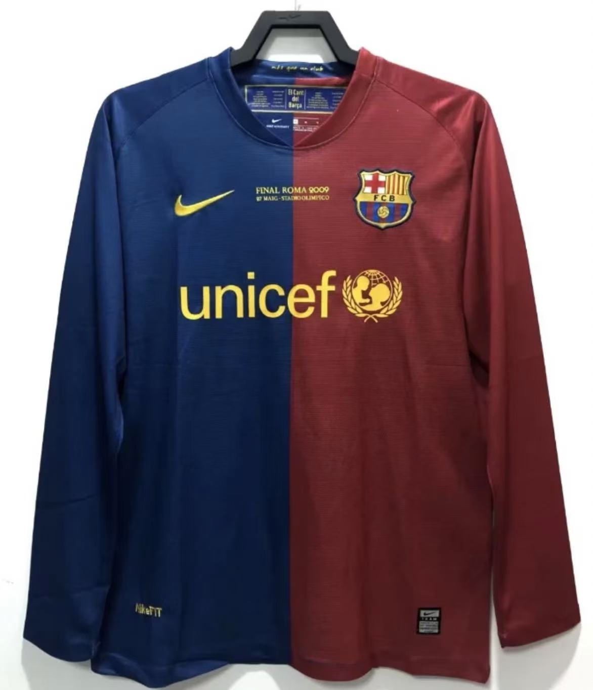1415 Barcelona jersey classic retro 0508 Barcelona 10 Messi 11 Neymar long sleeve football uniform custom number