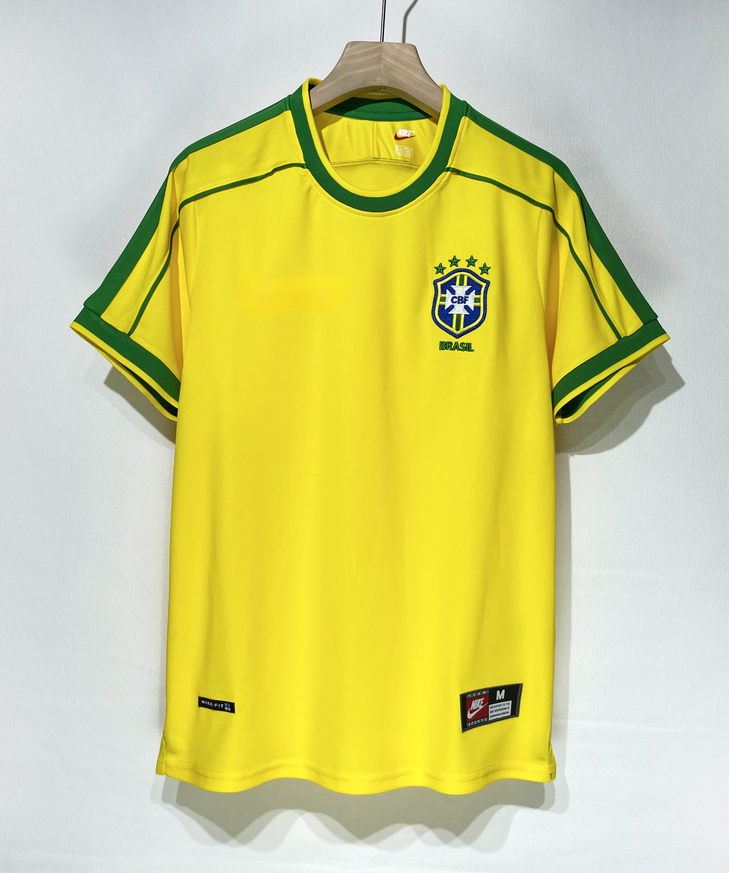 1998 Brazil home shirt No. 9 Ronaldo Gu shirt 1998 Ronaldo Valdo football jersey