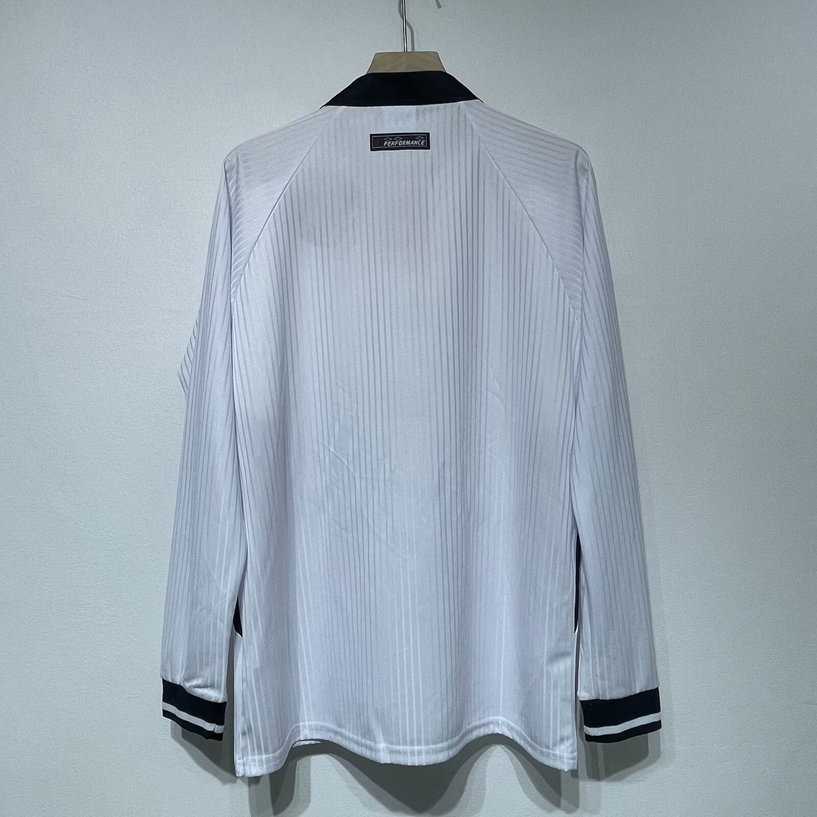 Vintage 1998 England home No. 7 Beckham football jersey wave shirt long sleeve classic white