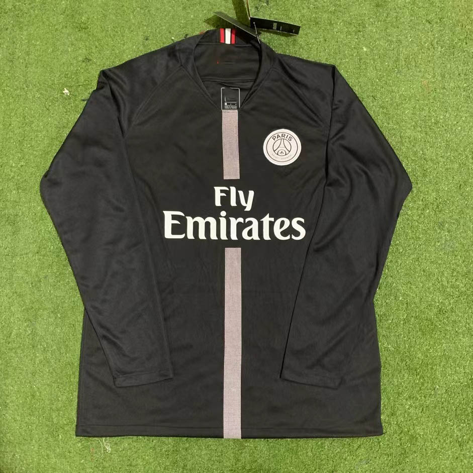 18-19 Paris Saint-Germain black and white long sleeves