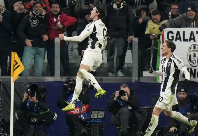 Champions League - Vlahovic scores from McKenney to give Juve a 2-0 win over Manchester City[weirushui]