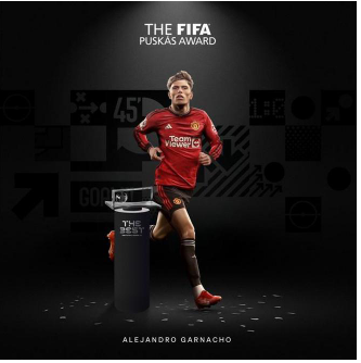 Inheriting the mantle of an icon, Garnacho is the second Manchester United player to win the Puskas Award after Cristiano Ronaldo（danyu)