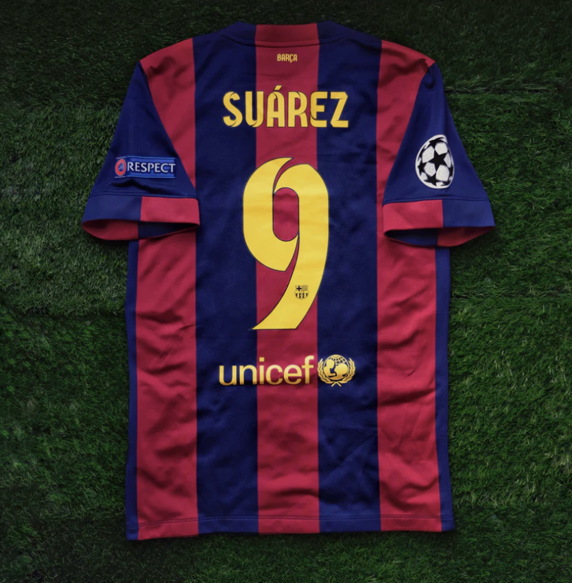 2014/15 Barcelona #9 SUAREZ Home Jersey