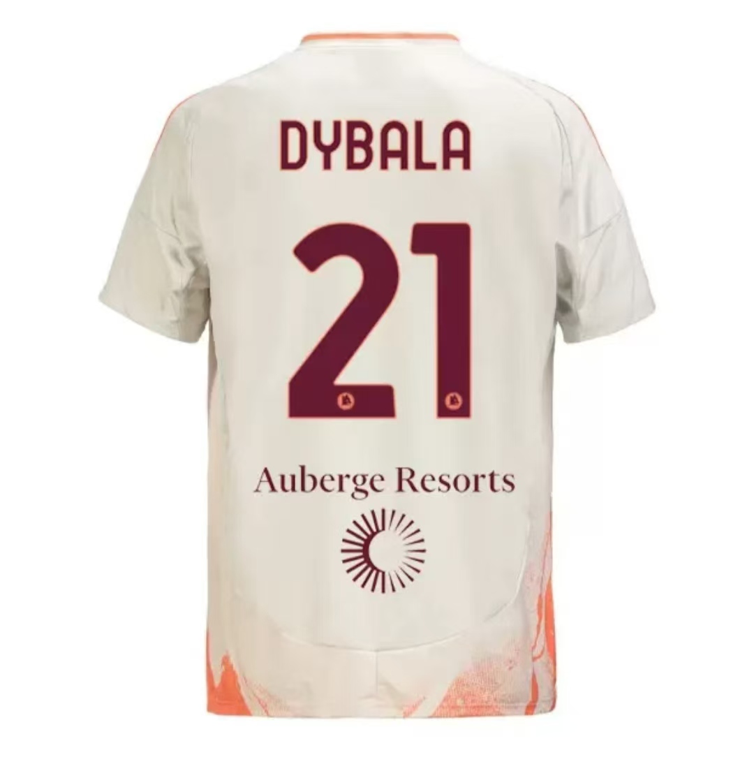 New 2425 Roma Away Players Edition Shirt Dybalao, Abraham Fubik Pellegrini