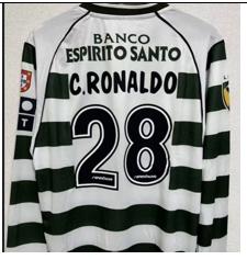 0103 Sporting Lisbon stadium Cristiano Ronaldo shirt with long sleeves