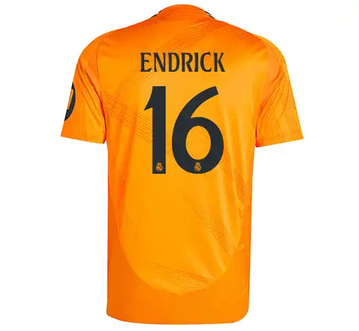 2425 Men's fan version away shirt - Orange ENDRICK No.16