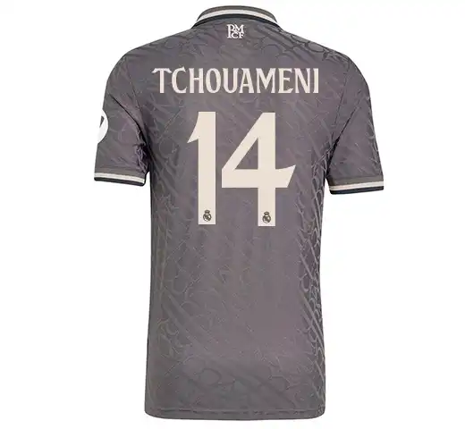 2425 Men's fan version away kit - Charcoal TCHOUAMENI No.14