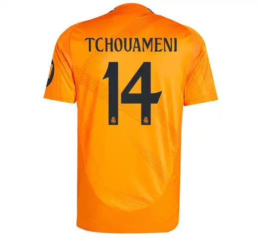 2425 Men's away kit - orange TCHOUAMENI No.14