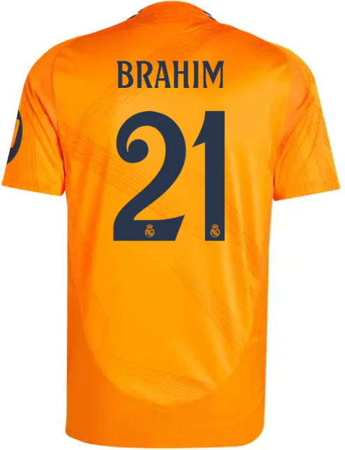 Season 2425 Men's player version away kit - Orange -BRAHIM 21