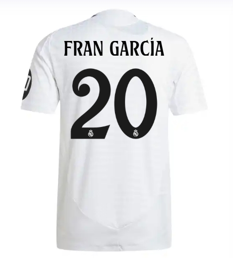 2425 Men's home jersey - white FRAN GARCIA 20
