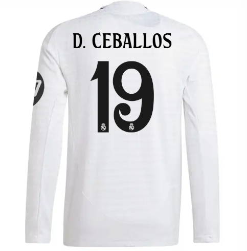 2425 season men's Home Players Edition long-sleeved jersey - white DCEBALLOS19