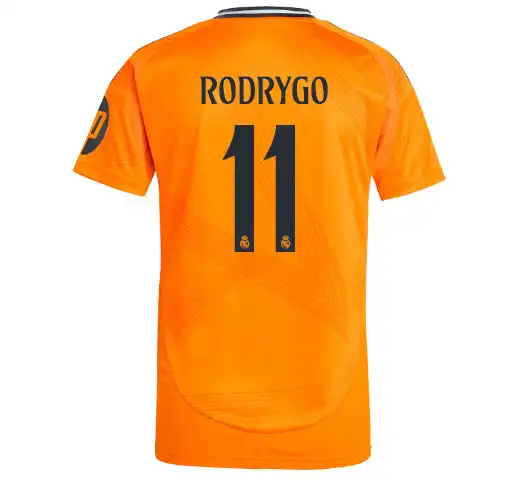 24/25 Men's Real Madrid shirt Away shirt Orange #11 Rodrygo