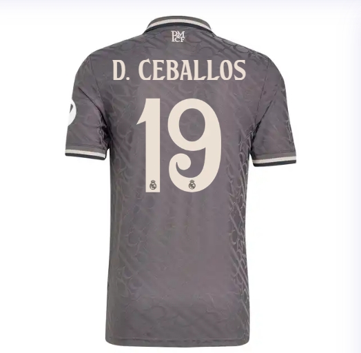 Season 2425 men's second away kit - carbon black DCEBALLOS19