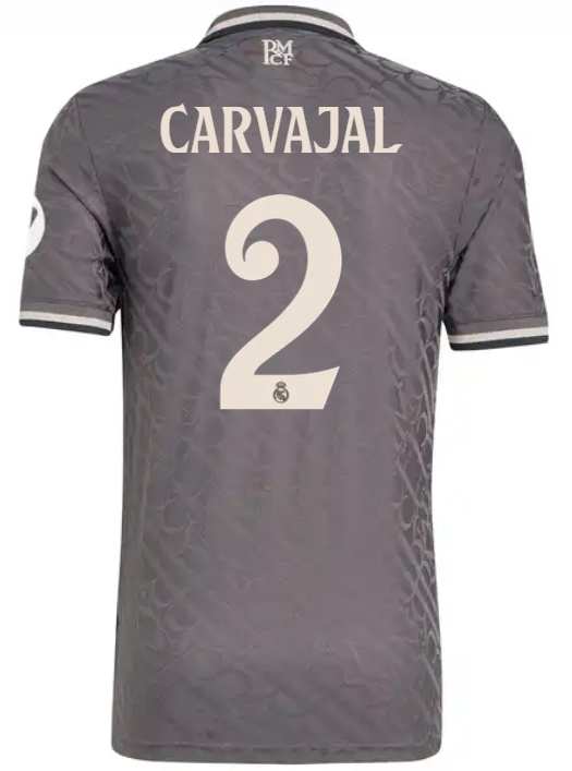 2425 Men's second away kit - Charcoal black -CARVAJAL 2