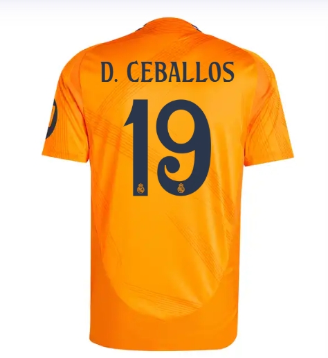 Season 2425 Men's player version away kit - orange DCEBALLOS19