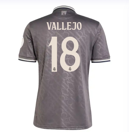 2425 season men's second away shirt - charcoal VALLEJO18