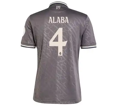 2425  season Men's second away shirt - charcoal black ALABA 4