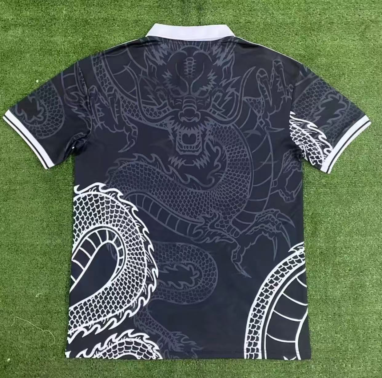 23-24 Football shirt Real M Black Dragon Men's jersey sports T-shirt Comfortable Breathable