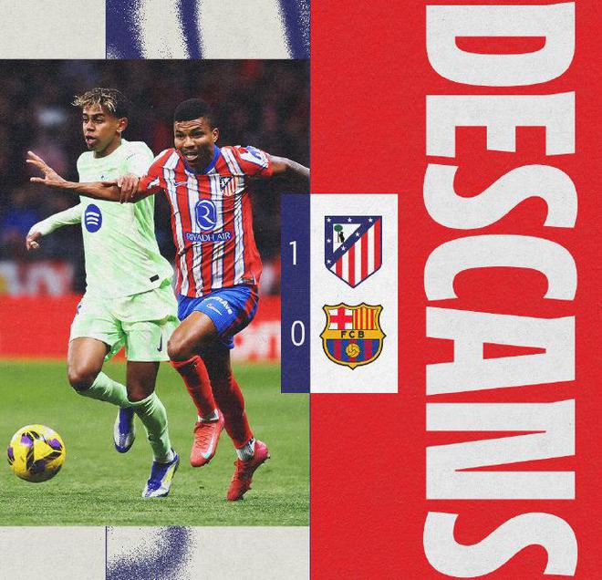 Barcelona beat Atletico 4-2! Returning to the top of La Liga, Ferran substituted for the double strike of the Yamal world wave（haojie）