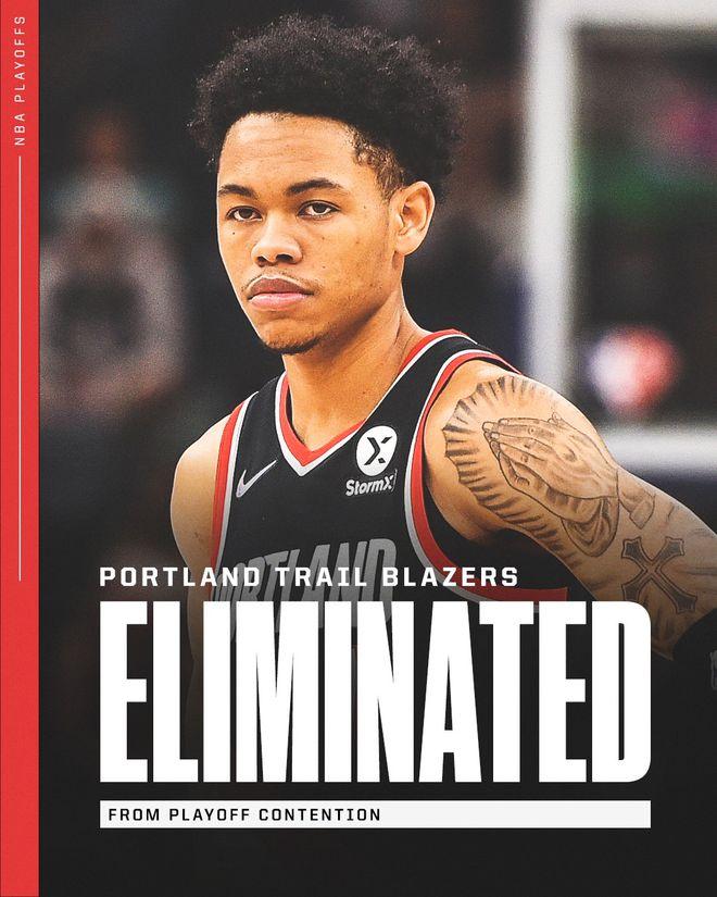 Two more out West! The last time the Spurs made the playoffs was six years ago when Portland was eliminated four years in a row[WEIRUSHUI]