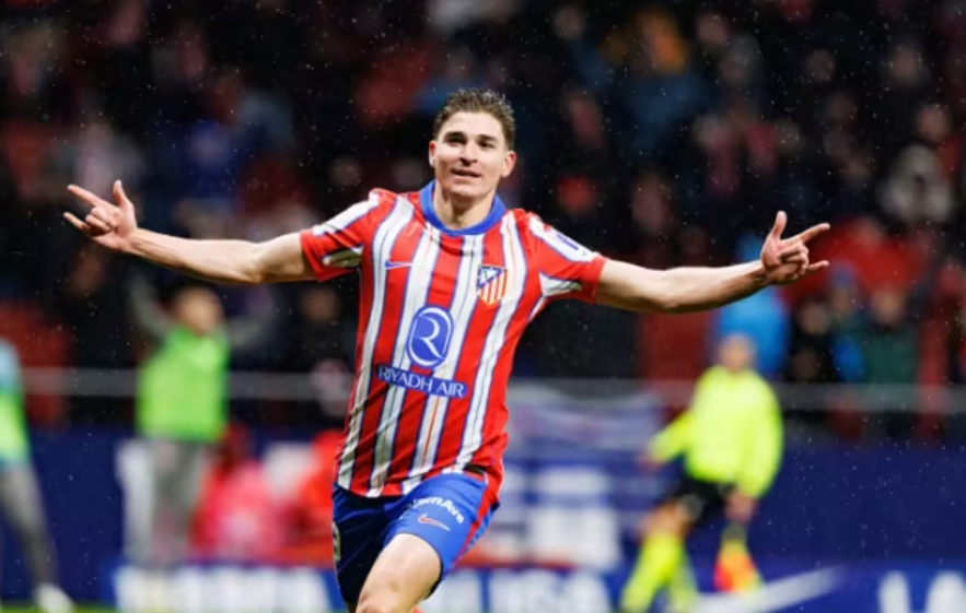 A new king of Atletico Madrid has emerged! Alvarez scored 9 goals in the second half of the season, second only to Mbappe's 15 goals in his debut season, setting a new record [xueting]