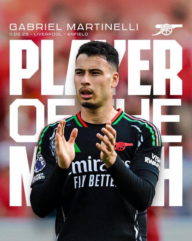 Head the ball into the goal! Martinelli was named the best player of Arsenal in the match against Liverpool    [sijing] 