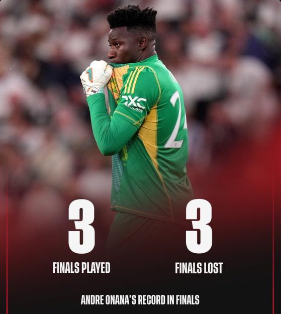 Onana has lost all three of his European finals throughout his career[KUI]