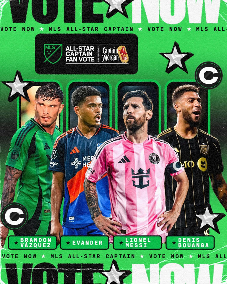 Messi is among the candidates! The fan voting for the 2025 MLS All-Star Team captain is now open [xueting]