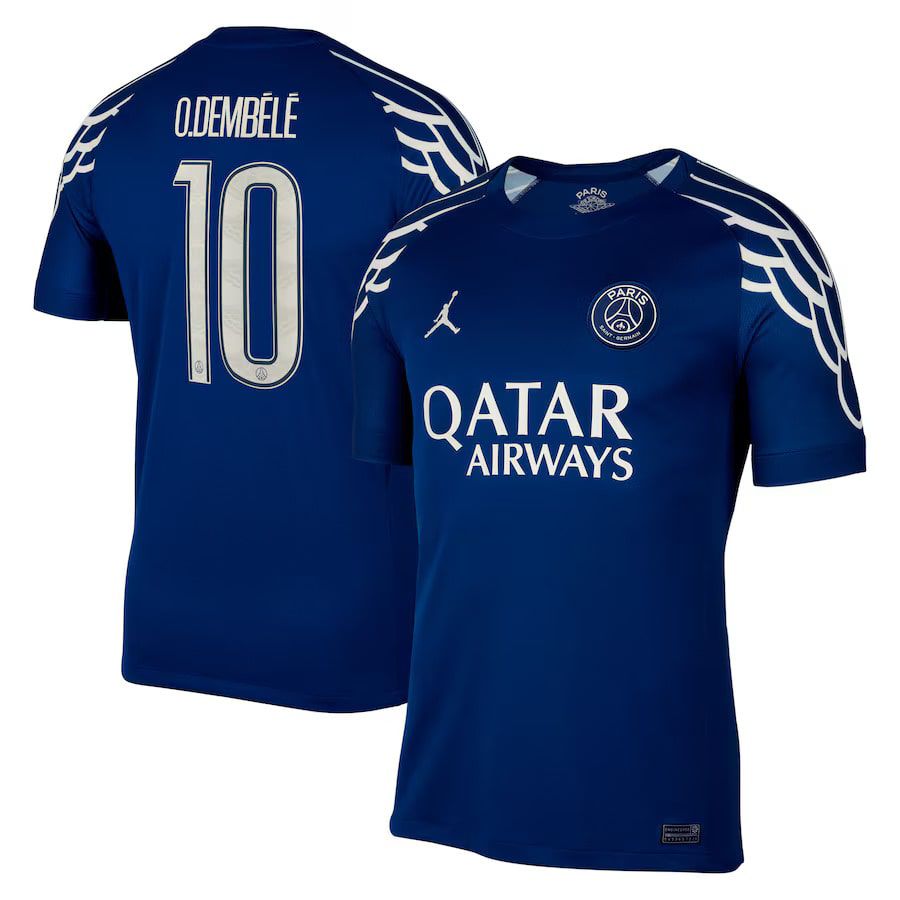 Paris Saint-Germain's 24-25 season's third away fan version short-sleeved football jersey